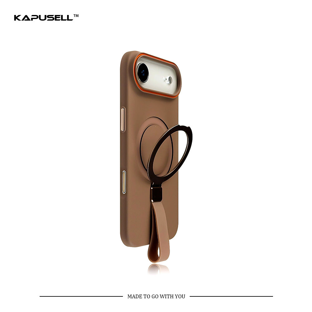 Coque mate personnalisée à graver soi-même pour iPhone 17-15 avec support et cordon 