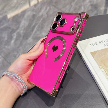 For iPhone 17 Series Heart Magnetic Case