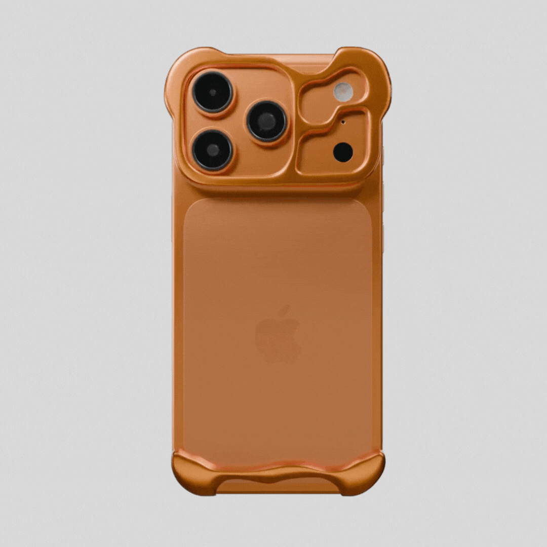 Irregularly shaped frameless, metal four-corner protective For iPhone 17 Pro Max  case