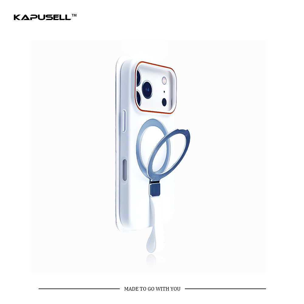 Coque mate personnalisée à graver soi-même pour iPhone 17-15 avec support et cordon 