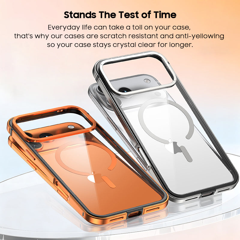 Alloy Frame Transparent MagSafe For iPhone 17 Pro Max Case
