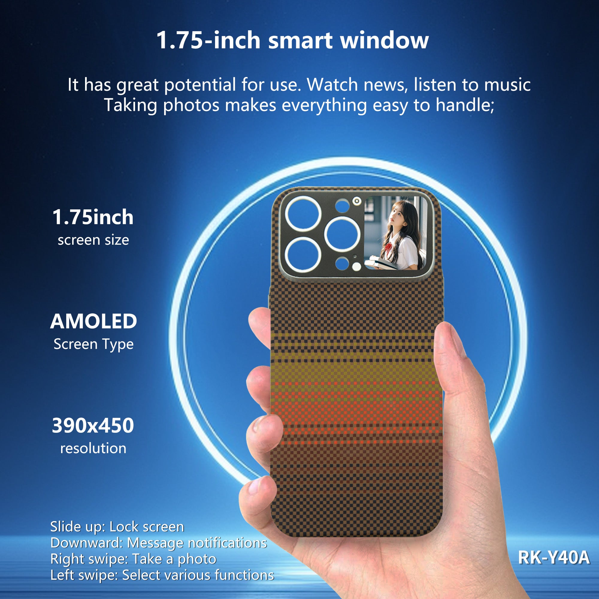 Smart Touch Carbon Fiber For iPhone Case