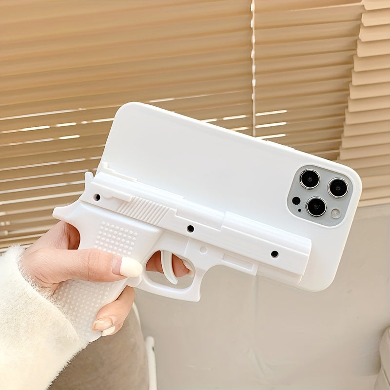 Simulation Pistol Toy Shape Design Anti-Fall Mobile For iPhone Case