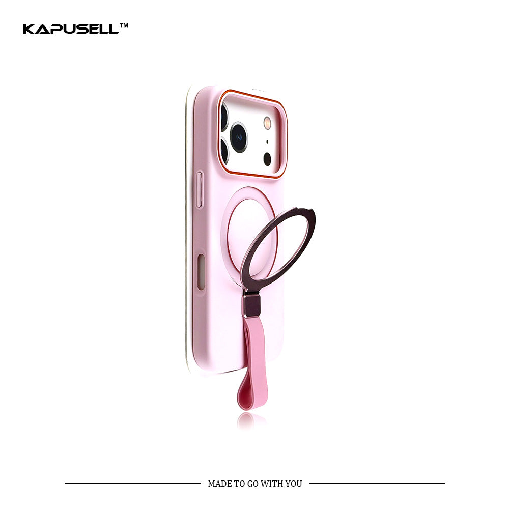 Coque mate personnalisée à graver soi-même pour iPhone 17-15 avec support et cordon 