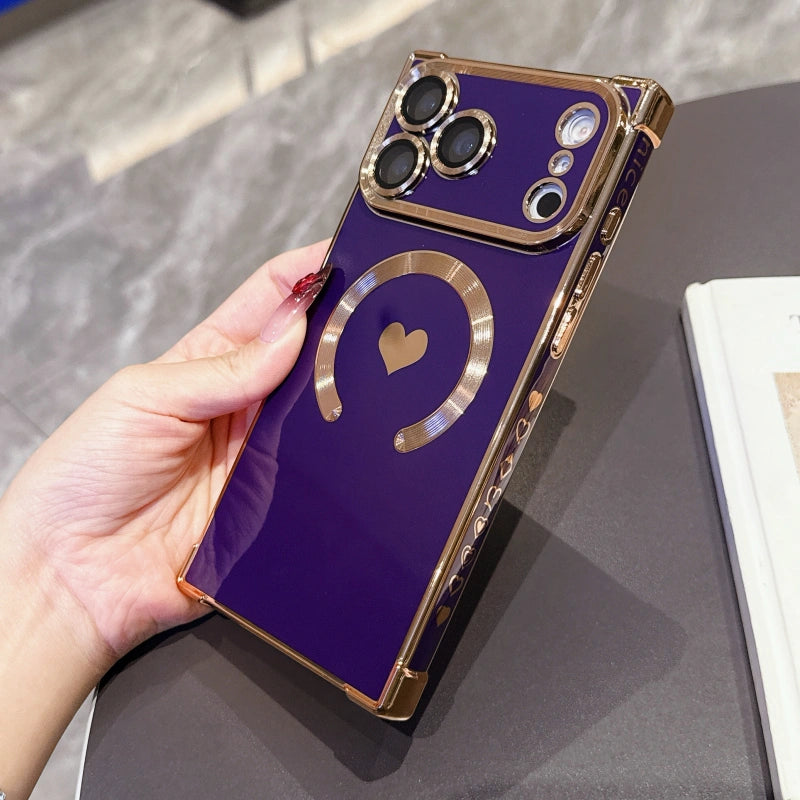 For iPhone 17 Series Heart Magnetic Case