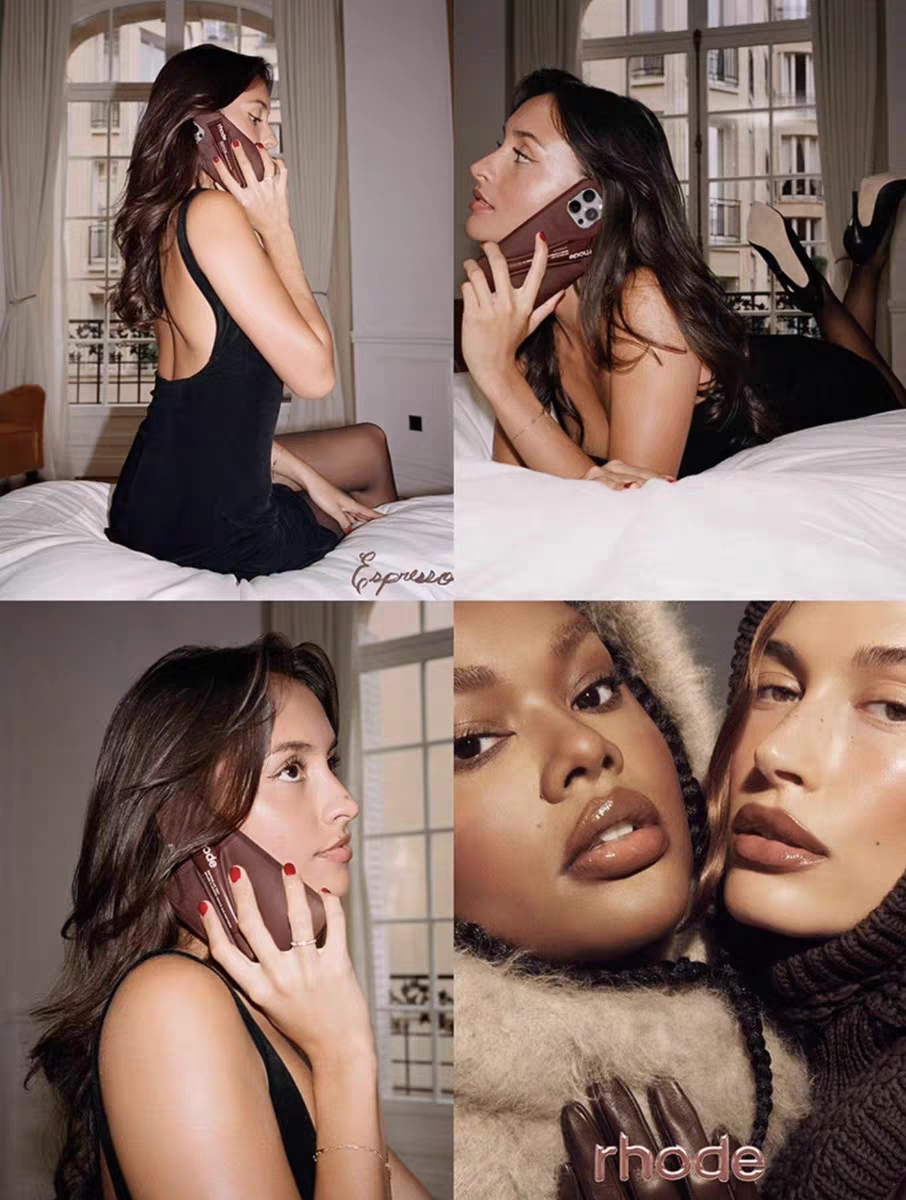 Gloss à lèvres créatif en silicone pour coque d'iPhone 