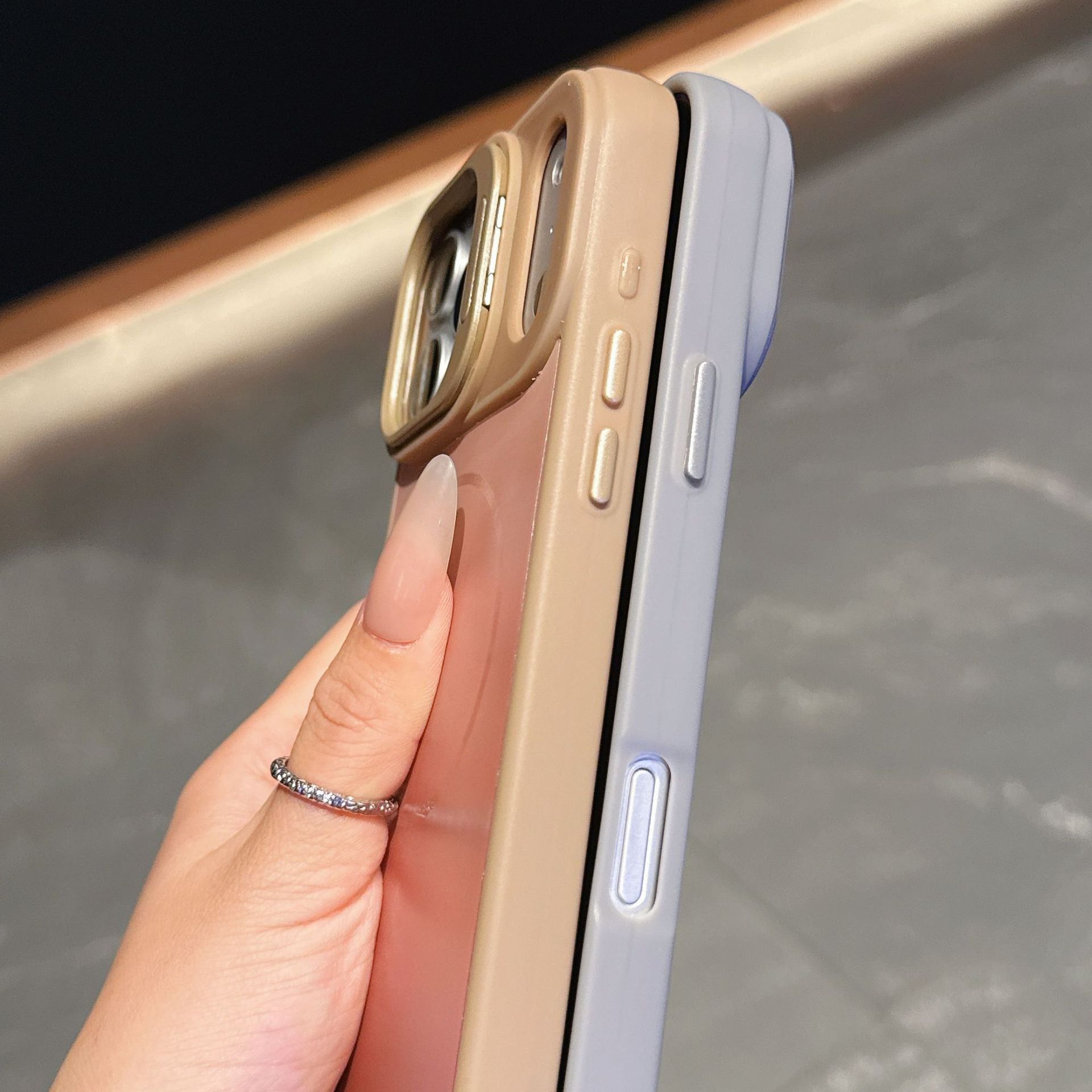 For iPhone 17 Series Magnetic Case with Gradient Lens Mount Protection