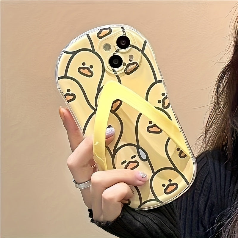 Hausschuhe mit Entenmuster für iPhone-Hülle 