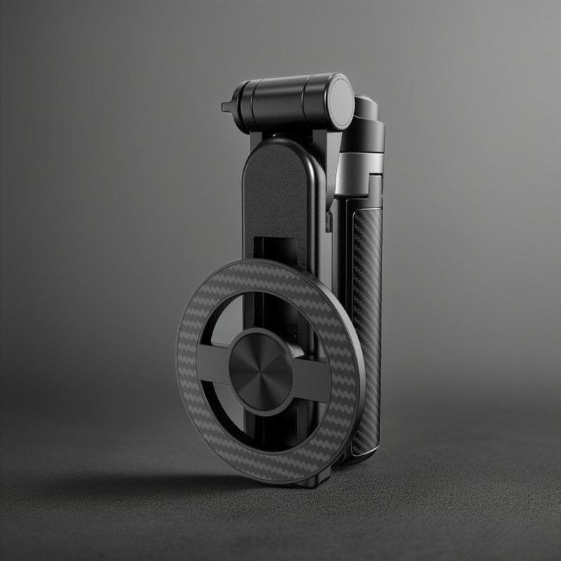 4-in-1 Magnetic Selfie Stick – 360° Rotation, Bluetooth Control