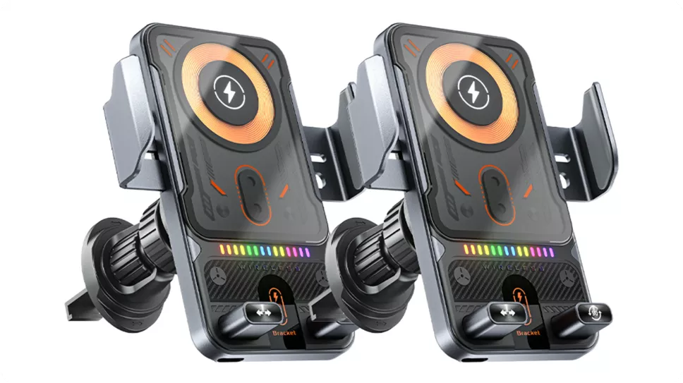 2026 Intelligente 2-in-1🚗 Auto-Handyhalterung📱 mit kabelloser Ladefunktion