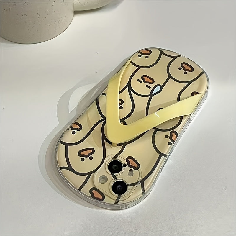 Hausschuhe mit Entenmuster für iPhone-Hülle 