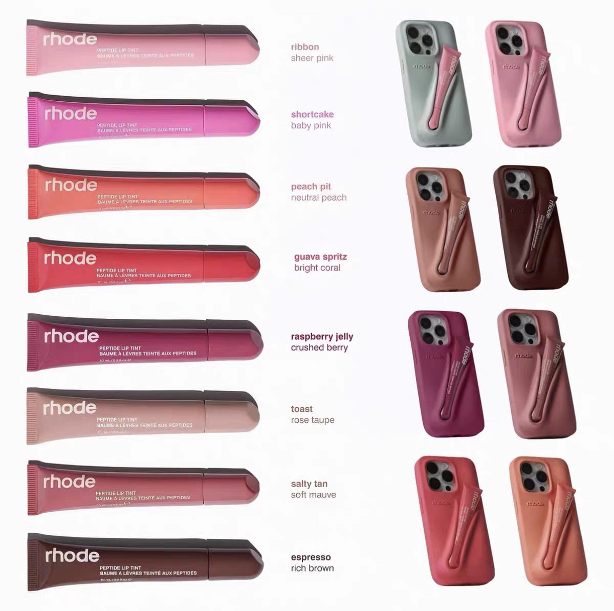 Gloss à lèvres créatif en silicone pour coque d'iPhone 